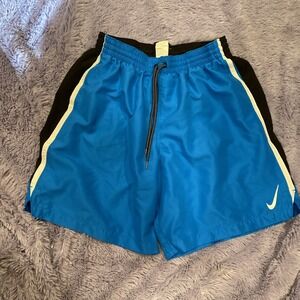 NEW‎ Nike Shorts Mens XL Blue Swim Trunks Drawstring Outdoor Pool Beach